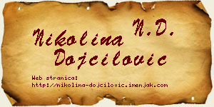 Nikolina Dojčilović vizit kartica